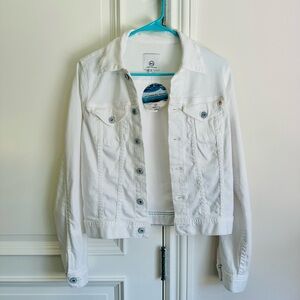 AG White Denim Jacket